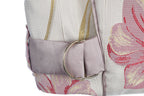 Blush Pink Floral Jacquard Co-Ord Set | Sustainable Sleeveless Crop Top & Tiered Maxi Skirt