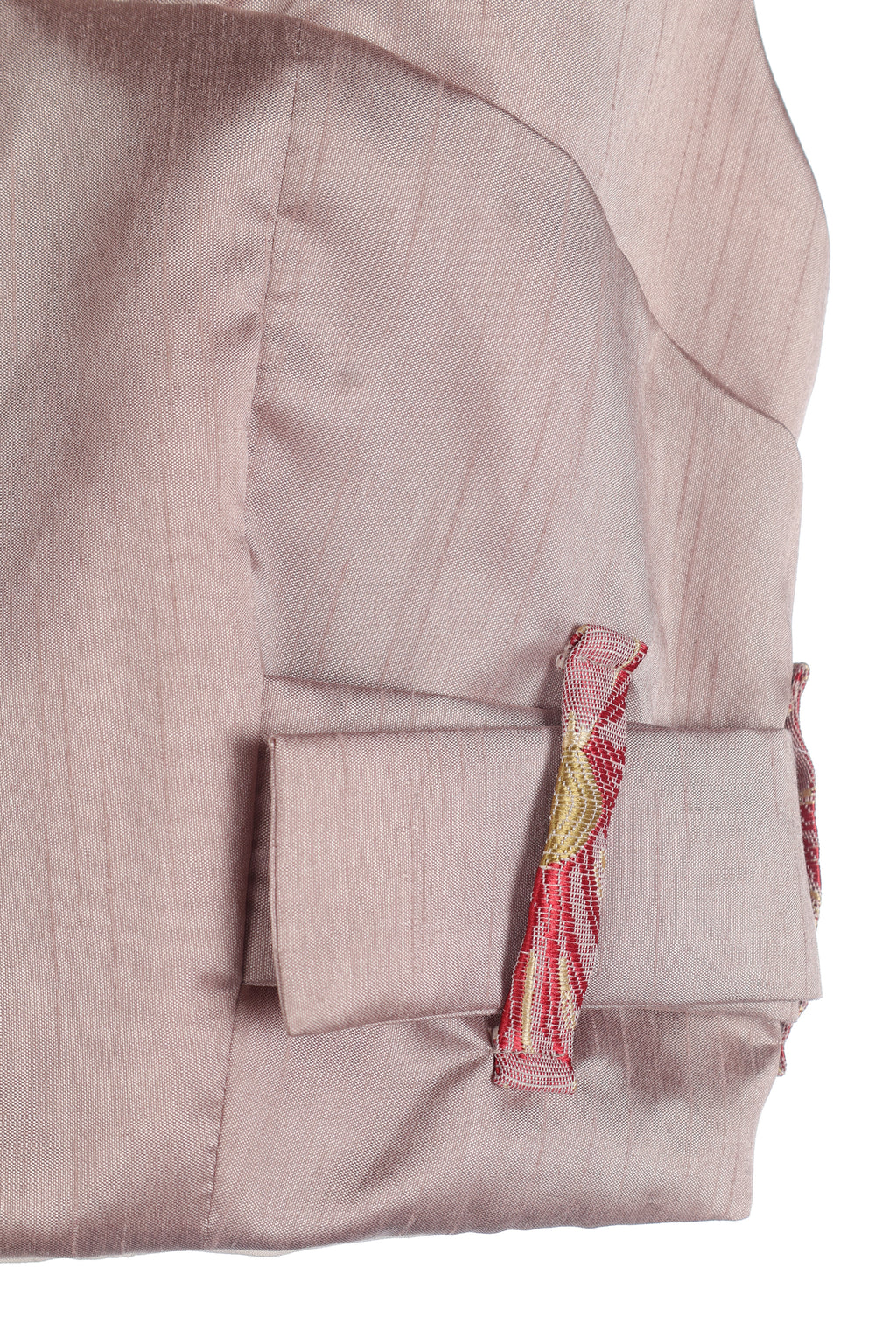 Blush Pink Floral Jacquard Co-Ord Set | Sustainable Sleeveless Crop Top & Tiered Maxi Skirt