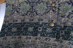 Blue Paisley Floral Sleeveless Maxi Dress | Sustainable Boho Occasion Dress with Adjustable Waist