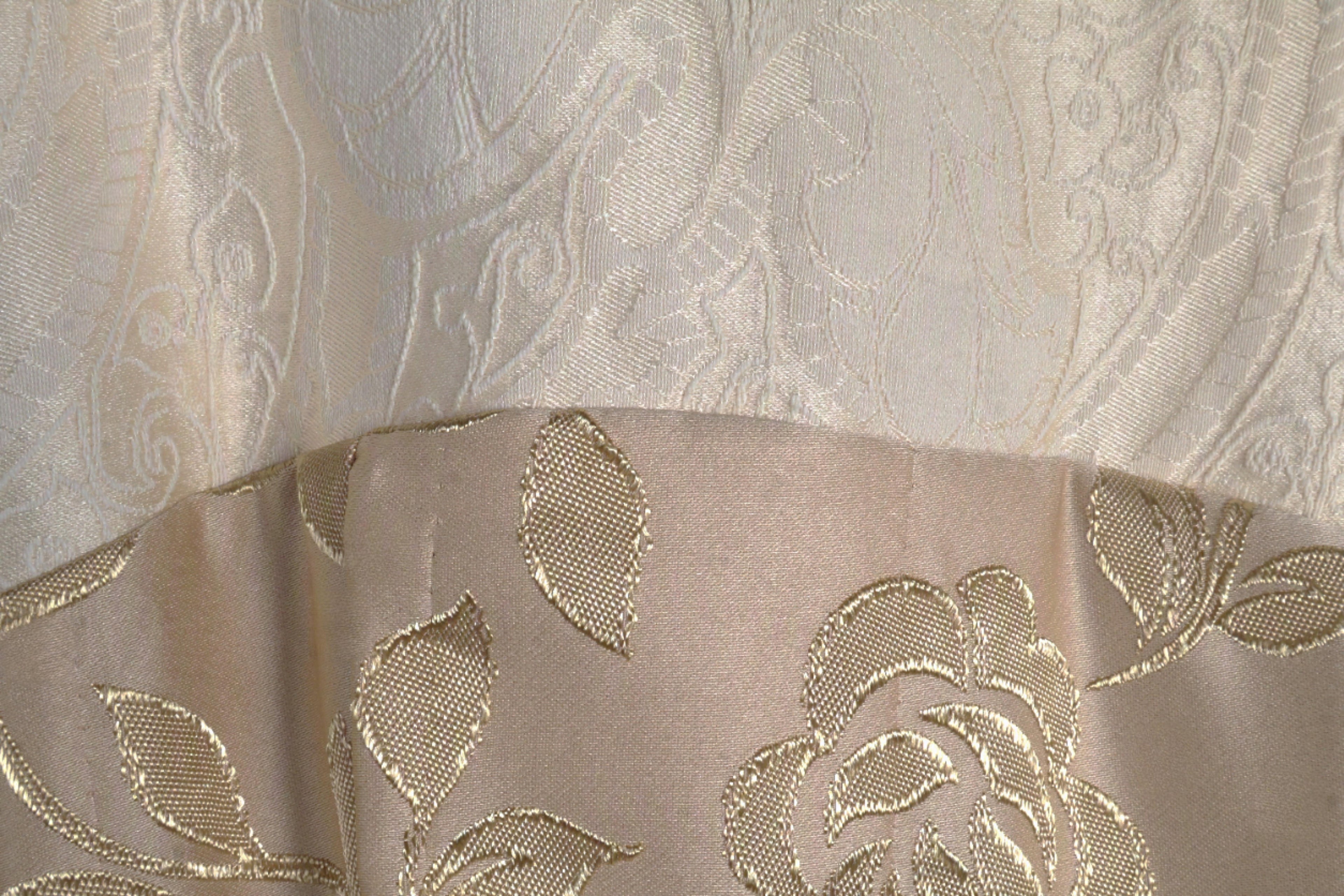 Champagne Floral Jacquard Sleeveless Maxi Dress | Sustainable Occasion Dress with Adjustable Waist