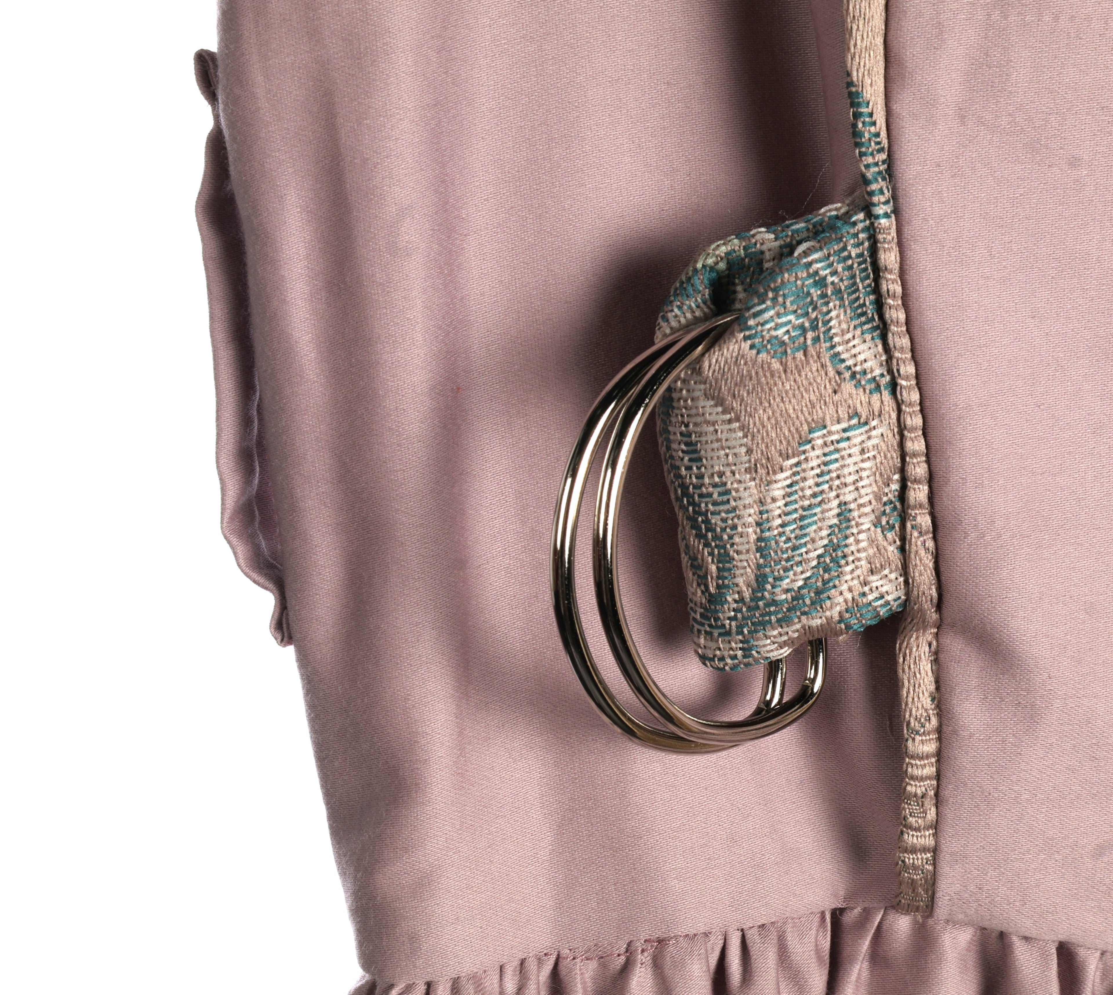 Blush Pink Sleeveless Maxi Dress | Sustainable Panelled Occasion Dress with Adjustable D-Ring Waist