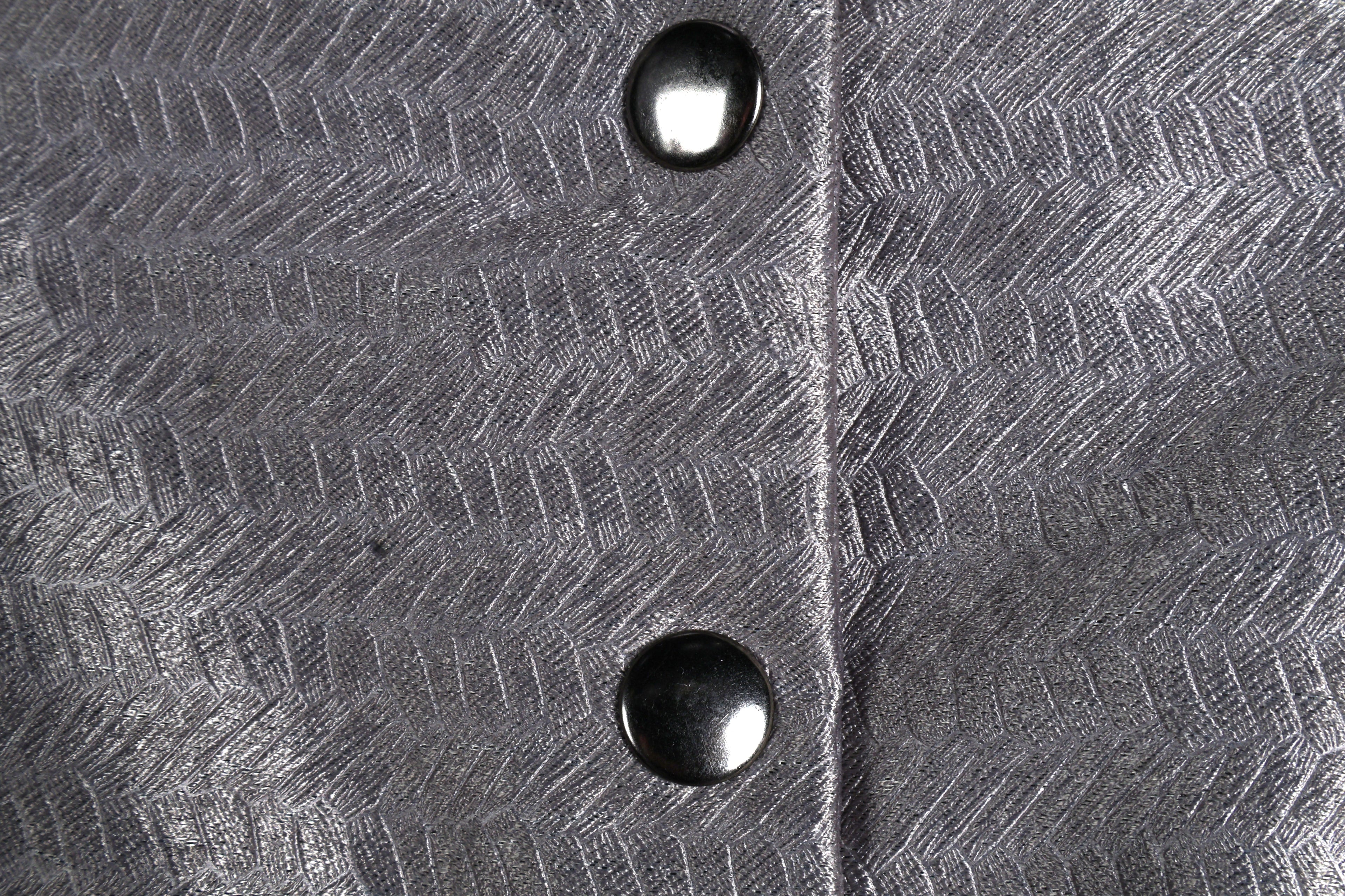 Charcoal Grey Sleeveless Maxi Dress | Sustainable Textured Occasion Dress with Adjustable D-Ring Waist