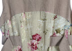 Vintage Floral Sleeveless Maxi Dress | Sustainable Occasion Dress with Adjustable D-Ring Waist