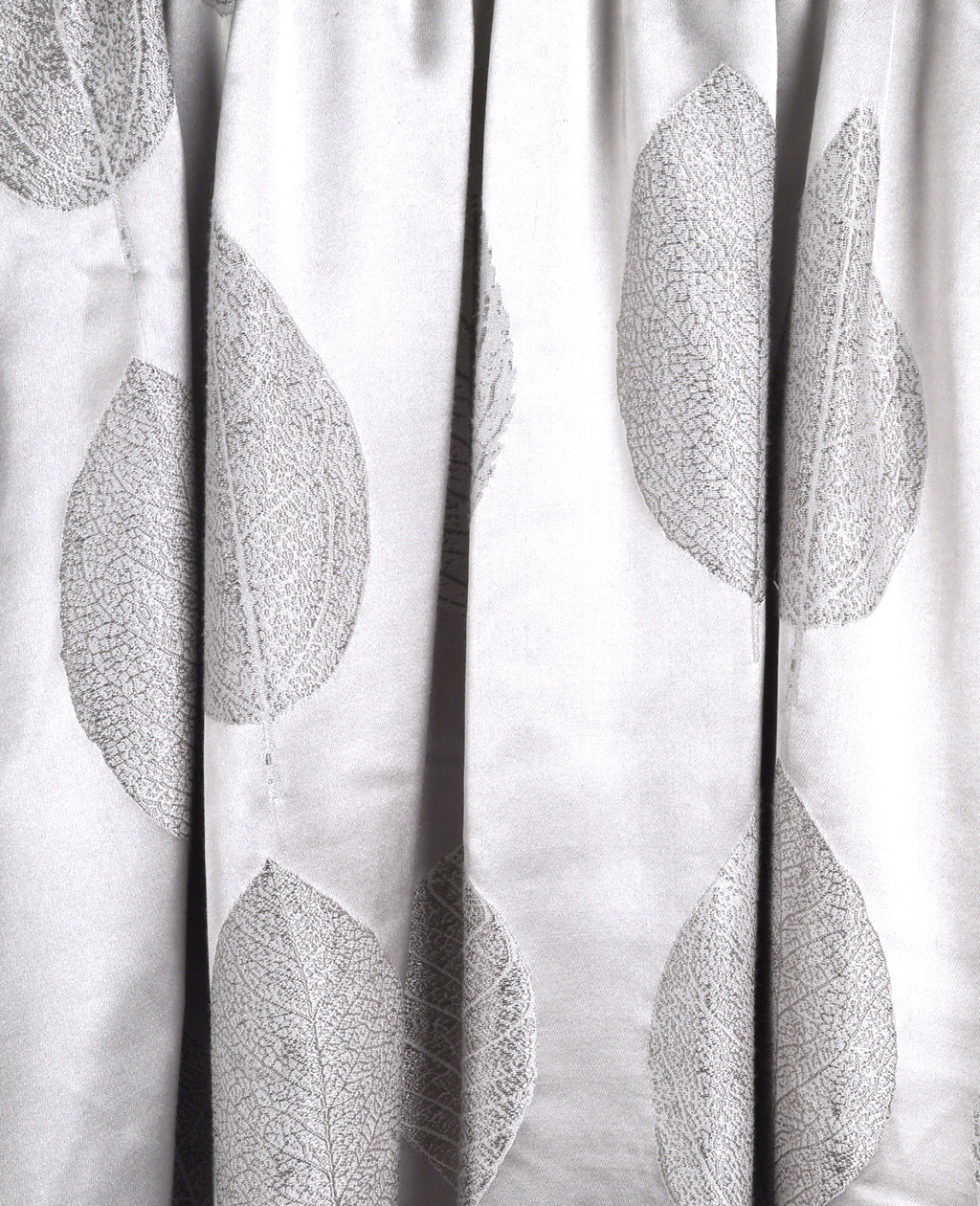 Silver Leaf Jacquard Maxi Dress | Sustainable Sleeveless Occasion Dress with Adjustable D-Ring Waist