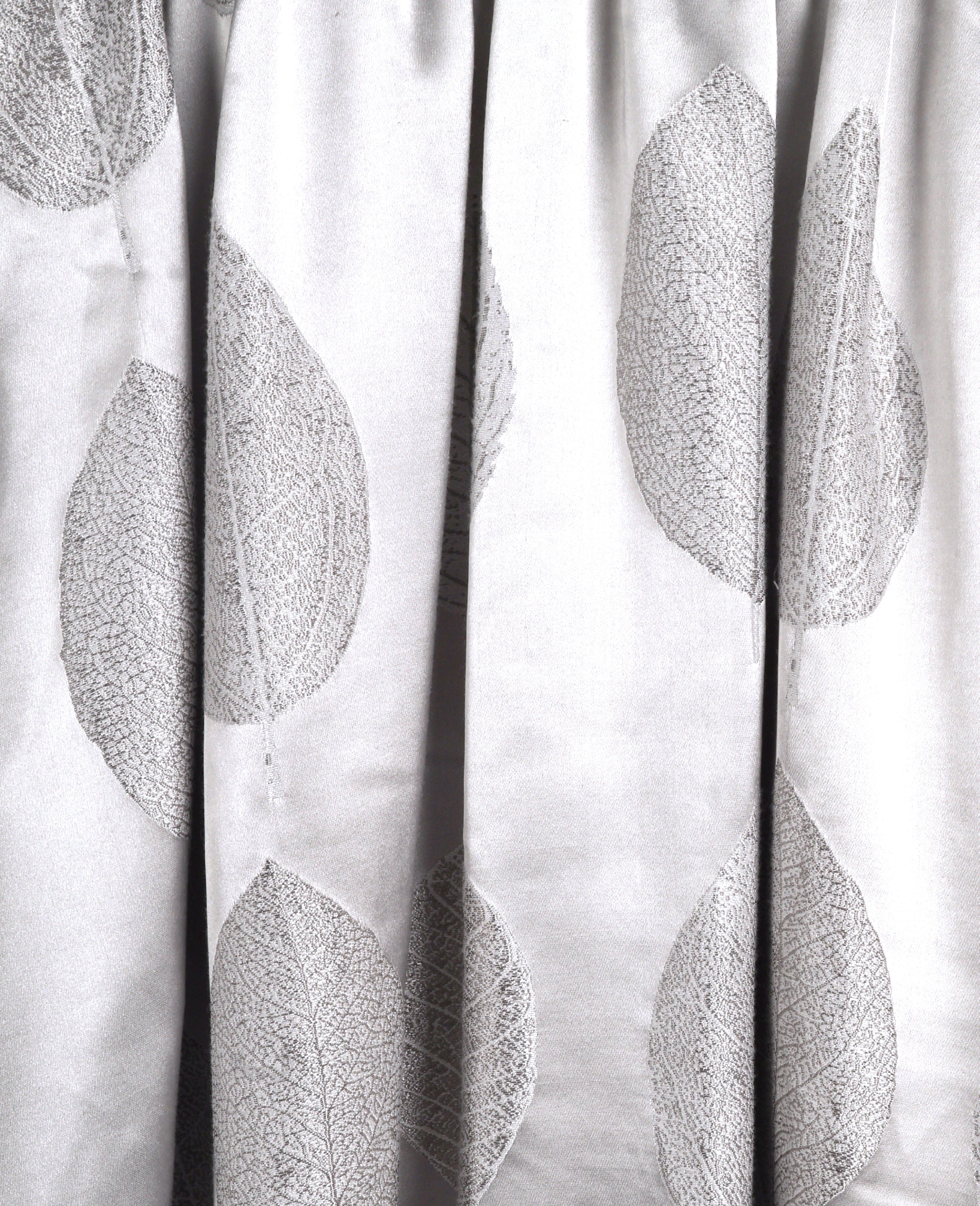 Silver Leaf Jacquard Maxi Dress | Sustainable Sleeveless Occasion Dress with Adjustable D-Ring Waist
