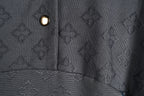Midnight Jacquard Maxi Dress | Sustainable Sleeveless Occasion Dress with Contrast D-Ring Waist Ties