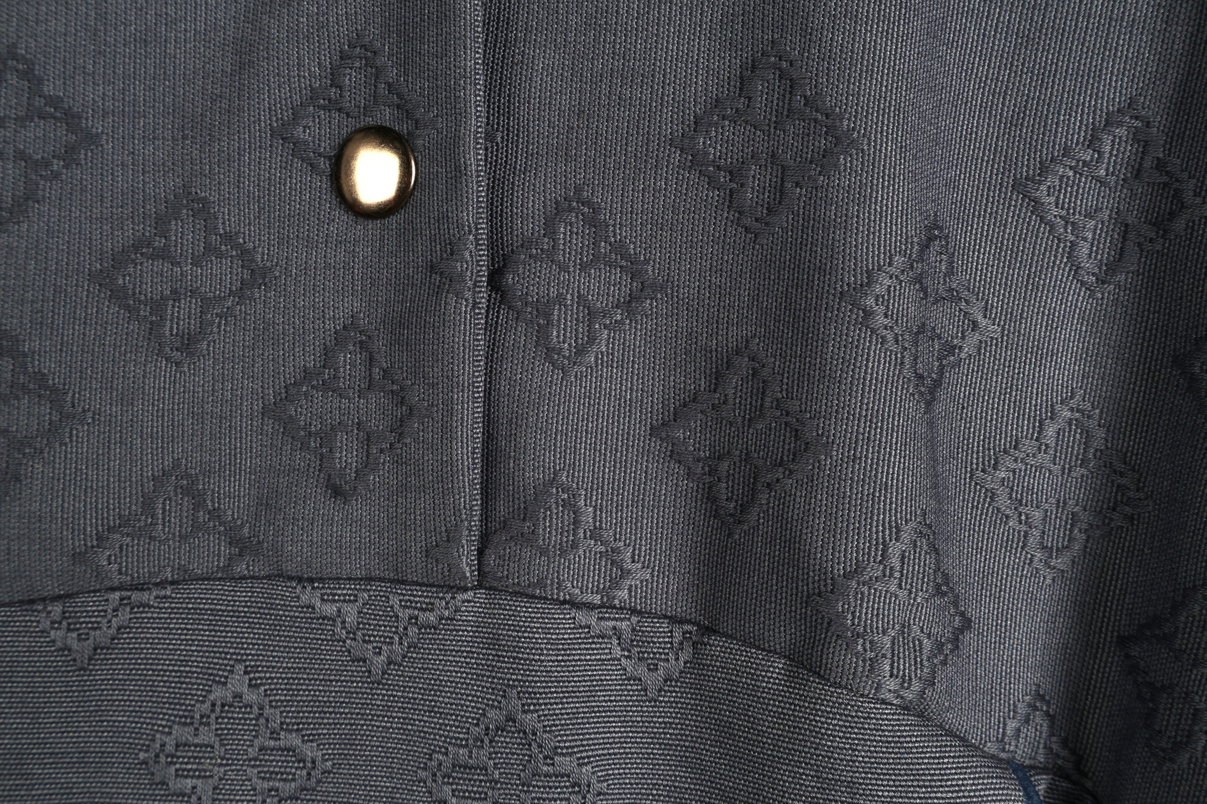 Midnight Jacquard Maxi Dress | Sustainable Sleeveless Occasion Dress with Contrast D-Ring Waist Ties