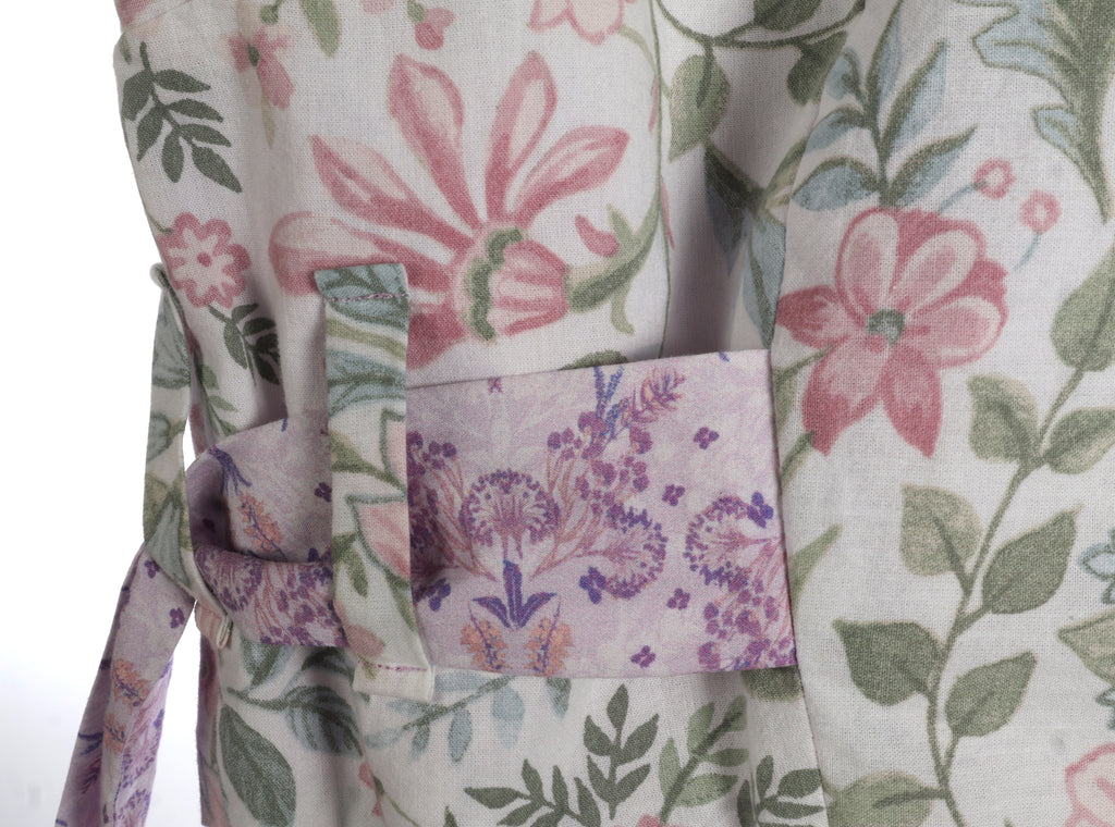 Vintage Floral Co-Ord Set | Sustainable Sleeveless Crop Top & Maxi Skirt