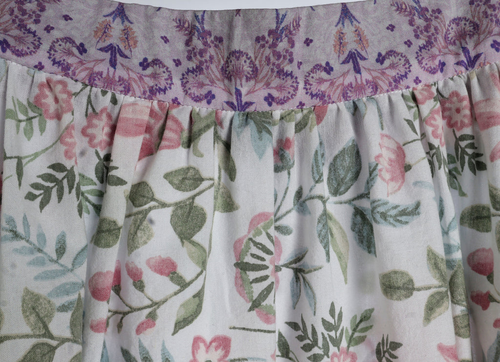 Vintage Floral Co-Ord Set | Sustainable Sleeveless Crop Top & Maxi Skirt