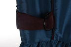 Midnight Blue Maxi Dress | Sustainable Sleeveless Occasion Dress with Contrast D-Ring Waist Detail