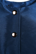 Midnight Blue Maxi Dress | Sustainable Sleeveless Occasion Dress with Contrast D-Ring Waist Detail