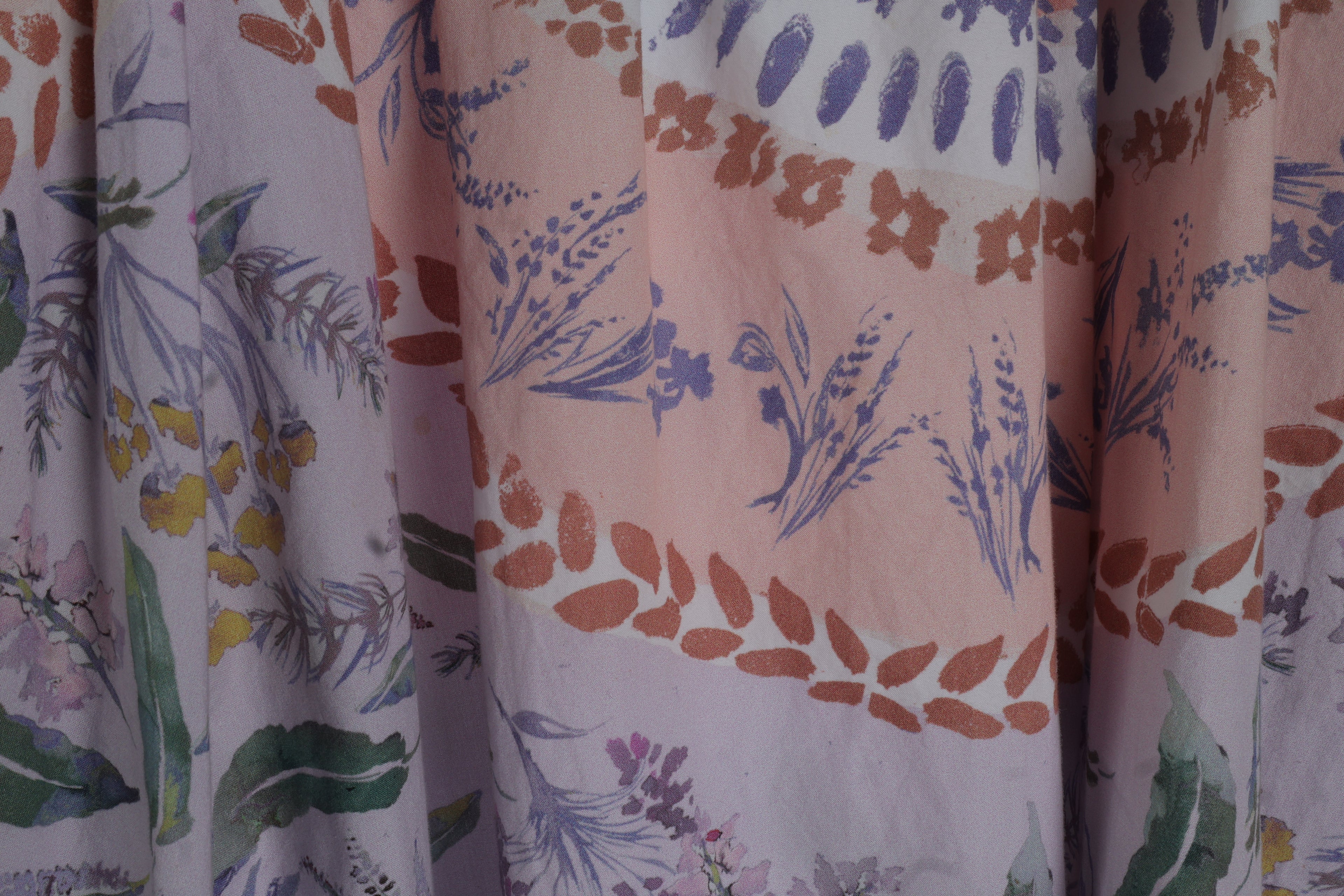 Botanical Floral Co-Ord Set | Sustainable Sleeveless Crop Top & Maxi Skirt