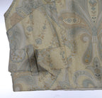 Soft Gold Paisley Co-Ord Set | Sustainable Sleeveless Crop Top & Maxi Skirt