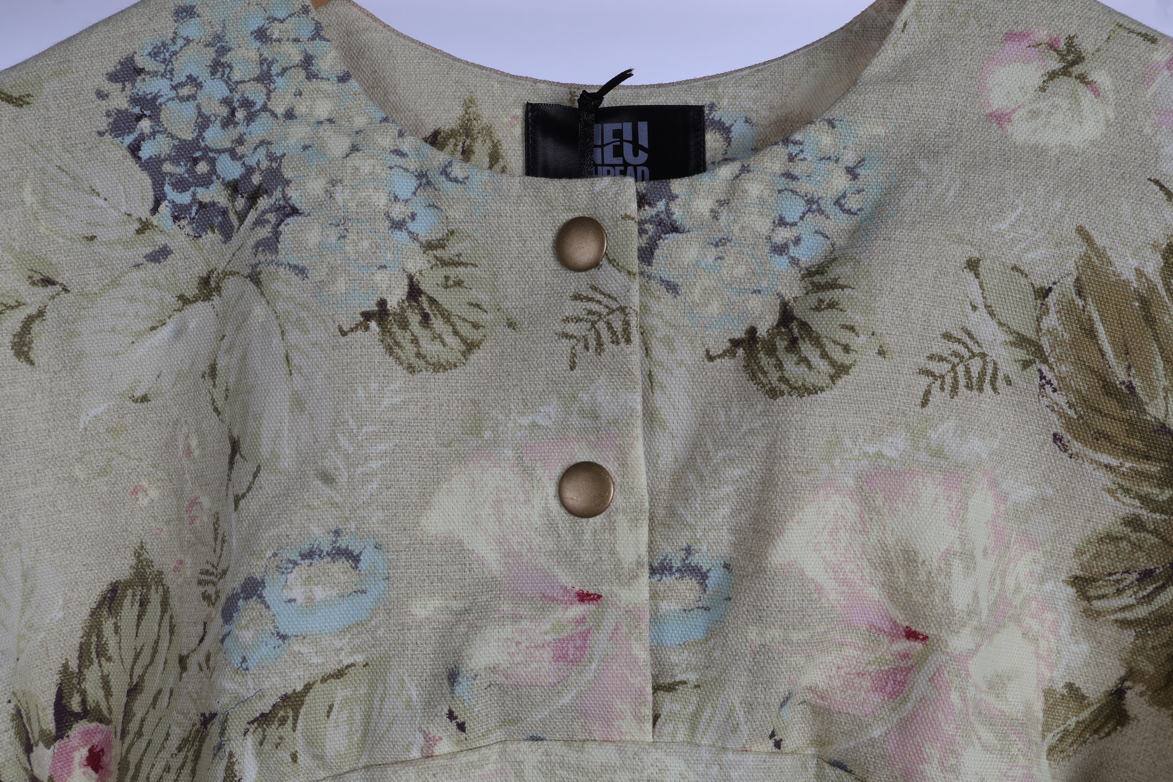 Vintage Floral Co-Ord Set | Sustainable Sleeveless Crop Top & Tiered Maxi Skirt