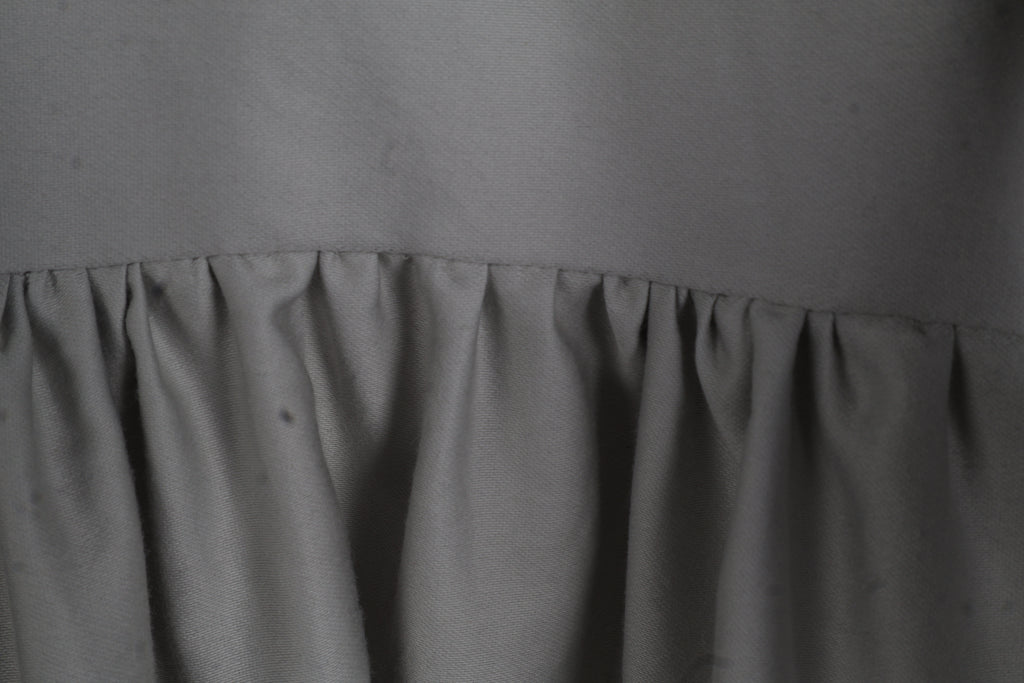 Stone Grey Maxi Dress | Sustainable Sleeveless Dress with Adjustable Jacquard D-Ring Waist