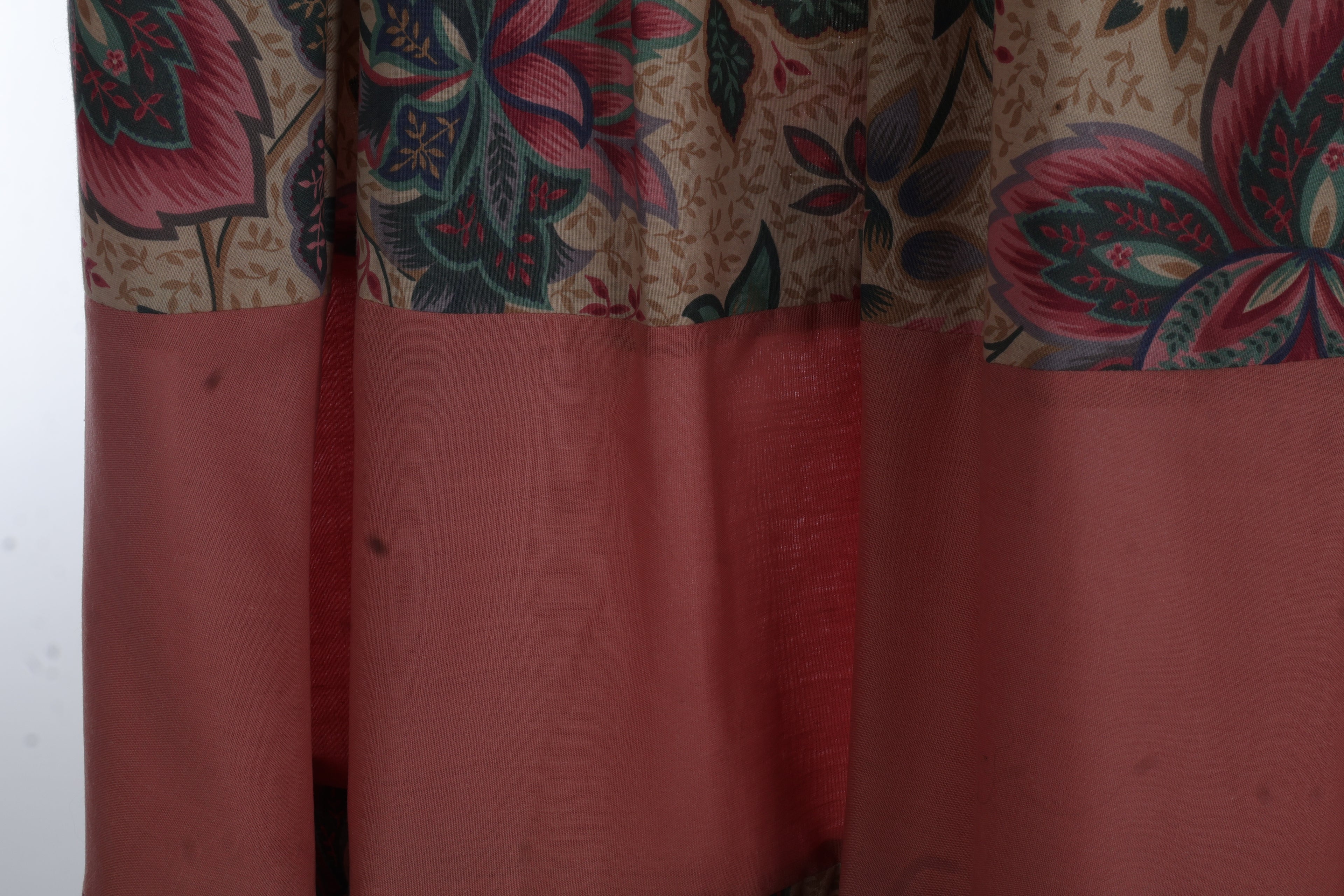 Vintage Floral Co-Ord Set | Sustainable Sleeveless Crop Top & Tiered Maxi Skirt