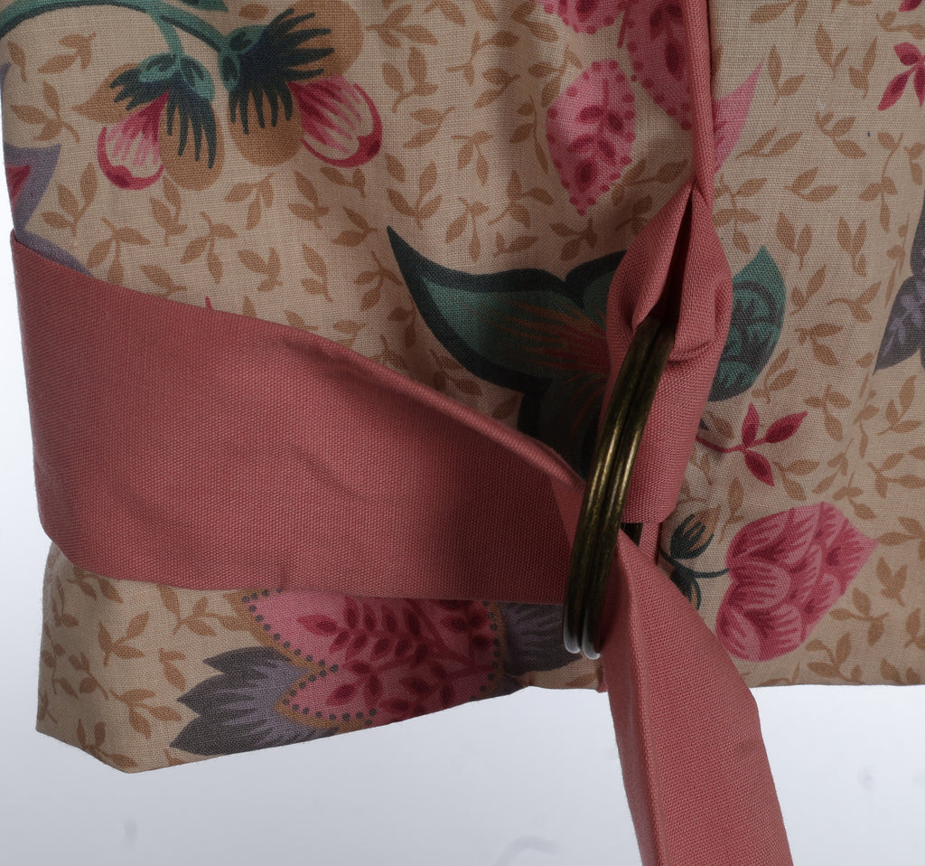 Vintage Floral Co-Ord Set | Sustainable Sleeveless Crop Top & Tiered Maxi Skirt