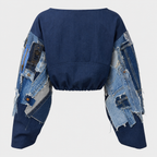 One-of-One Indigo Patchwork Denim Top