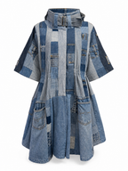 Reconstructed Denim Dress-Coat