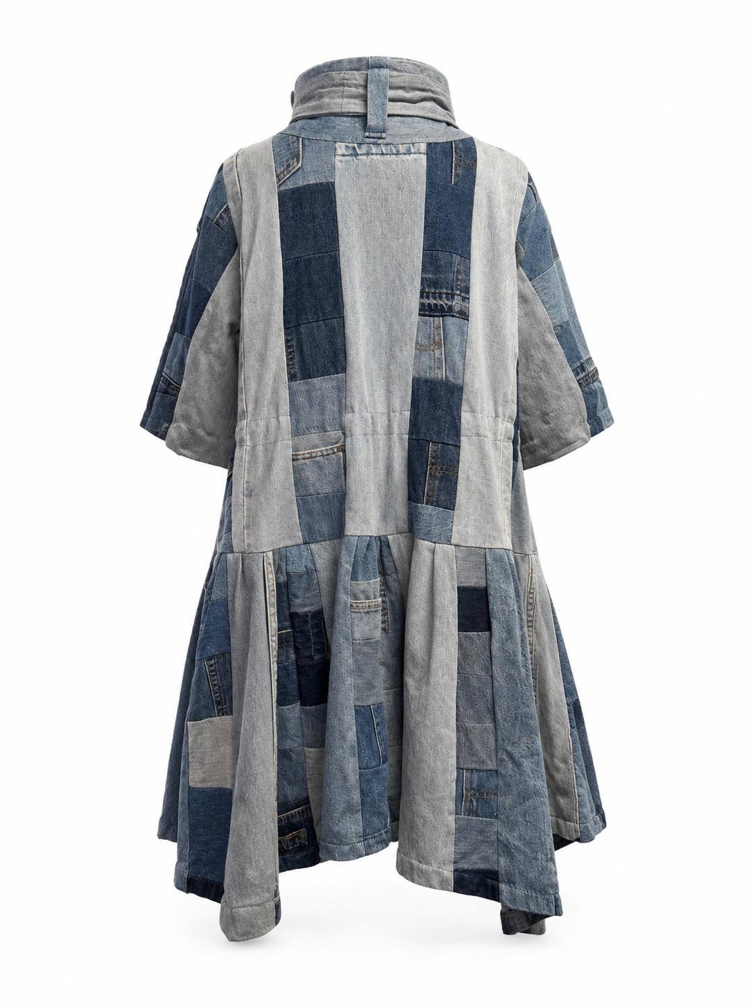 Reconstructed Denim Dress-Coat