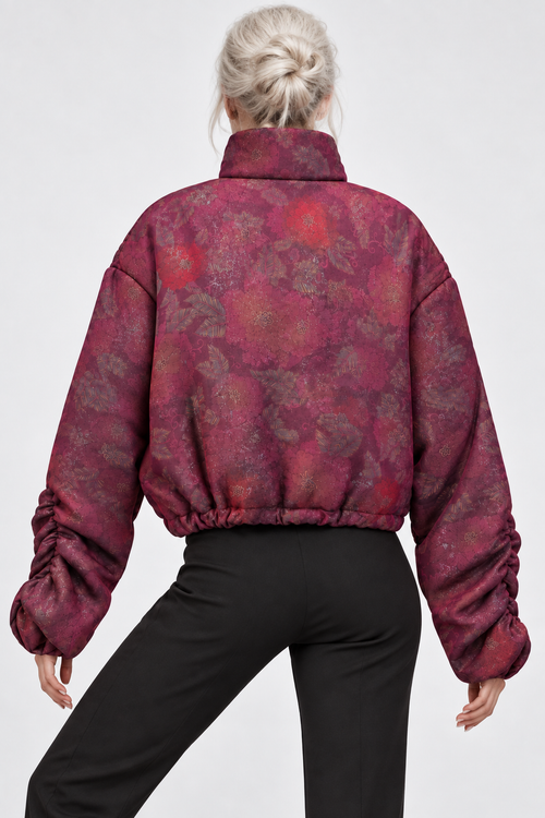 Burgundy Shimmer Jacket