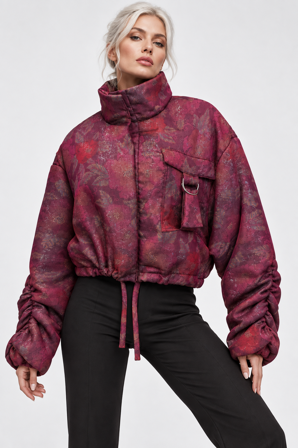 Burgundy Shimmer Jacket